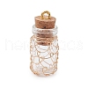 Glass Jar Glass Bottles Pendants PALLOY-JF03641-1