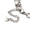 304 Stainless Steel Flat Round Link Chain Bracelet BJEW-Q776-02C-02-4