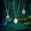 Brass Pendant Irregular Cabochon Settings KK-WH0079-105B-P-5