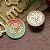 Christmas Series Wax Seal Brass Stamp Head AJEW-M037-01G-24-1