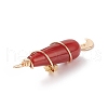 Dyed Natural Carnelian Big Pendants PALLOY-JF01866-03-4