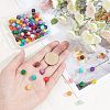 SUPERFINDINGS 80Pcs 4 Styles Natural Mashan Jade Connector Charms G-FH0001-77-3