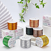 BENECREAT Matte Round Aluminum Wire AW-BC0003-30E-0.8mm-8