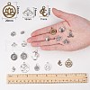 SUNNYCLUE Tibetan Style Alloy Yoga Theme Pendants TIBE-SC0002-01-4