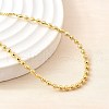 Brass Round Beads Slider Bracelets for Women BJEW-D317-13B-G-2