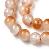 Crackle Baking Painted Imitation Jade Glass Beads Strands DGLA-T003-6mm-08-2