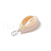 Natural Mixed Cowrie Shell Pendants PALLOY-JF03710-03-5
