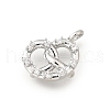 Brass Micro Pave Cubic Zirconia Pendants KK-Q097-05B-P-1