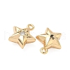 Brass Micro Pave Cubic Zirconia Pendants KK-S531-12G-B-2