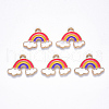 Alloy Enamel Pendants X-ENAM-N054-011B-1