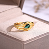 Brass Pave Cubic Zirconia Finger Rings for Women GZ1170-4-1