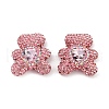 Handmade Polymer Clay Rhinestone Beads CLAY-NH0001-12B-1