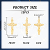 Unicraftale 12Pcs Ion Plating(IP) 304 Stainless Steel Pendants STAS-UN0045-07-4