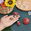 Resin Miniature Luminous Mushroom Ornaments AJEW-WH0326-72-3