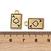 304 Stainless Steel Enamel Pendants STAS-L290-45G-3
