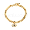 Brass Micro Pave Cubic Zirconia Bracelets for Women BJEW-U008-13G-1