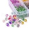360Pcs 8 Colors Frosted Spray Painted Glass Beads GLAA-YW0001-40-4