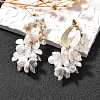 Alloy & 925 Sterling Silver & Acrylic Dangle Stud Earrings EJEW-Q013-07A-5