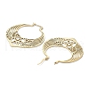304 Stainless Steel Wing with Star Hoop Earrings for Women EJEW-R156-05G-2