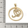 Brass Micro Pave Cubic Zirconia Pendants KK-C058-12A-G-3