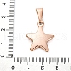 Ion Plating(IP) 304 Stainless Steel Pendants STAS-I135-25RG-3