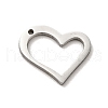 Non-Tarnish 304 Stainless Steel Pendants STAS-J040-17B-P-2