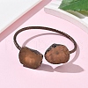 Natural Lemon Quartz Beads Cuff Bangles BJEW-Q070-02R-01-2