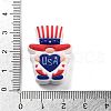 Independence Day Theme Silicone Beads SIL-M005-01D-3