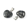 Natural Larvikite Pendants X-G-Q371-14-3