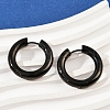 202 Stainless Steel Polishing Hoop Earrings EJEW-M106-02EB-06-3