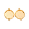 Brass Connector Cabochon Settings KK-F898-21B-G-1