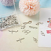 36Pcs 9 Styles 201 Stainless Steel Connector Charms STAS-PJ0001-32-16