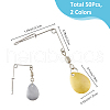 50Pcs 2 Colors 304 Stainless Steel Hook Trigger HJEW-FH00023-2