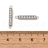 304 Stainless Steel Crystal Rhinestone Connector Charms STAS-S131-08P-3