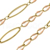 304 Stainless Steel Enamel Link Chains CHS-U003-01G-04-1