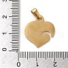 PVD Vacuum Plating 304 Stainless Steel Pendants STAS-B053-05G-3