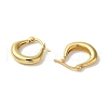Rack Plating Brass Hoop Earrings for Women EJEW-L224-74G-2