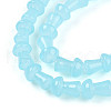 Baking Painted Glass Beads Strands DGLA-N007-01H-3