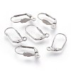 304 Stainless Steel Leverback Earrings Findings STAS-F188-08P-1