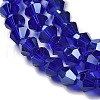 Transparent Electroplate Glass Beads Strands EGLA-A039-T3mm-B06-3
