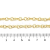 Brass Textured Cable Chain Necklaces NJEW-A042-12G-01-3
