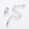 Long-Lasting Plated Brass Chain Extender KK-F711-10P-2