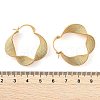 Textured Twist Brass Hoop Earrings for Women EJEW-U055-03B-G-3
