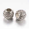 Alloy Rhinestone European Beads PALLOY-F200-03B-2