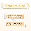 20Pcs Ion Plating(IP) 304 Stainless Steel Pendants FIND-SZ0006-03G-7