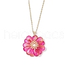 Glass Pendant Necklaces NJEW-MZ00112-08-2