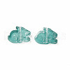 Two Tone Transparent Spray Painted Glass Beads GLAA-Q092-03-C06-3