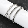 Non-Tarnish 304 Stainless Steel Box Chain Necklaces NJEW-O110-05H-P-2