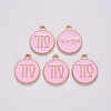 Alloy Enamel Pendants X-ENAM-S124-01B-09B-2