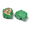 10Pcs Acrylic Enamel Beads OACR-H048-01C-02-2